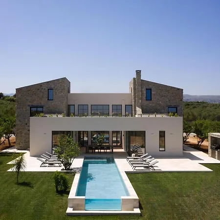 Villa Magical Crete Livani Beautiful Landmark Views Terrace Private Pool 4 Bedrooms Rethymno *
